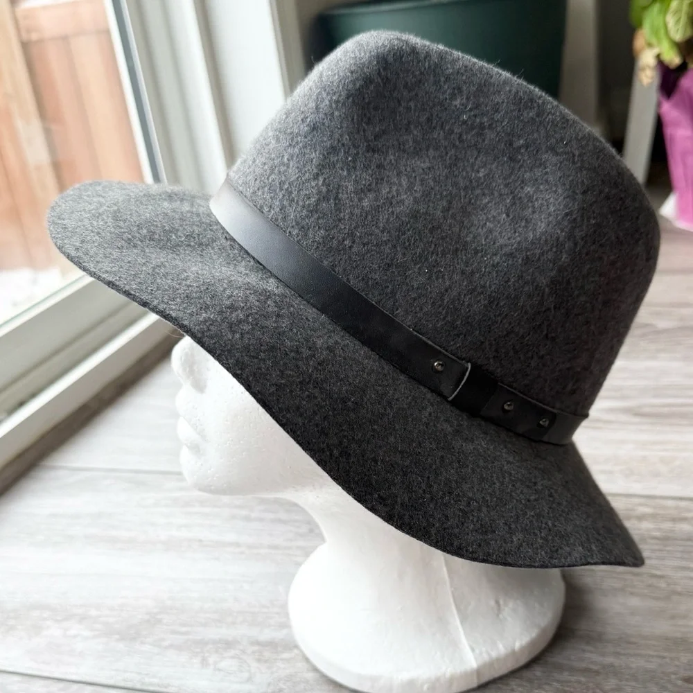 Kate Mee Pure Wool Grey Fedora Hat